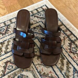 Last Chance: H&M Brown Block Heels • Sz 37